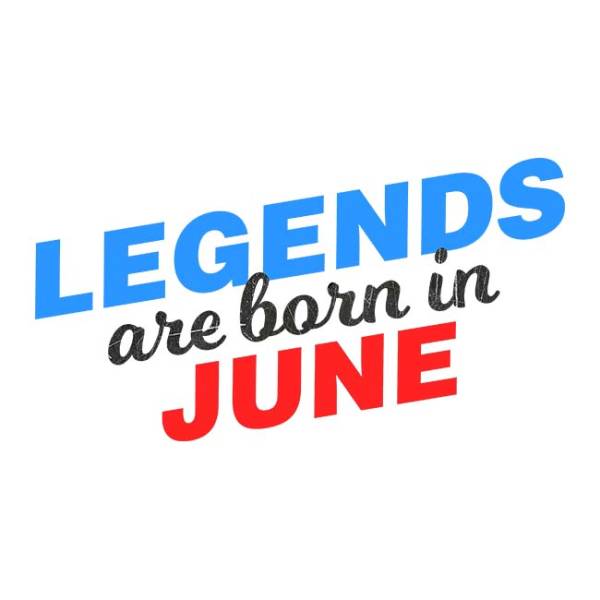 Тениска - Legends are born in June